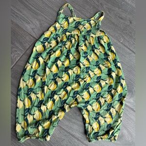 Kate Quinn Bamboo Lemon Print Romper - Size 12-18 months